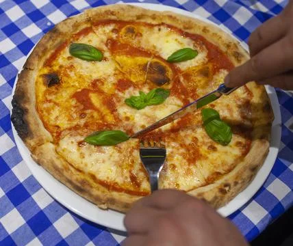 Pizza with cheese Stock Photos