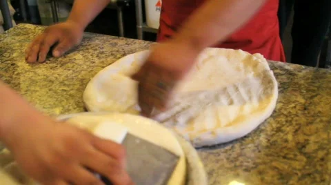 Pizza Chef Dough Stock Footage 647248