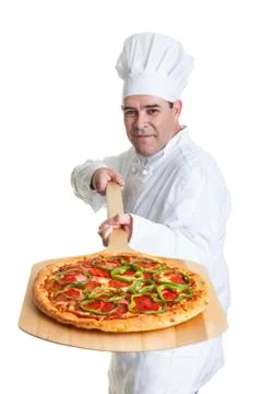 Pizza chef Stock Photos