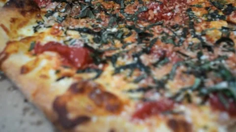 Pizza close up Stock Footage 52933243