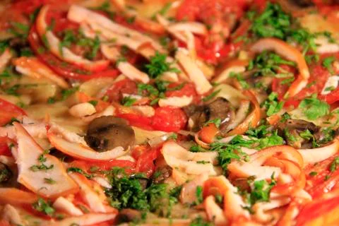 Pizza close-up Stock Photos