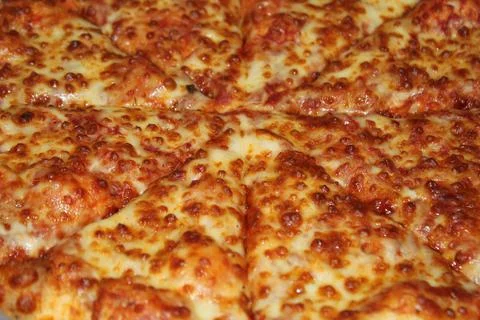 Pizza closeup, view Stock Photos