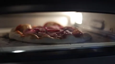 Pizza Cooking Oven Stock Footage 262289004