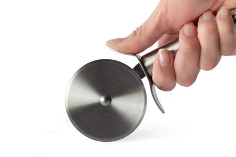 Pizza cutter (with clipping path) Stock Photos