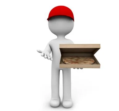 Pizza deliver Stock Illustration