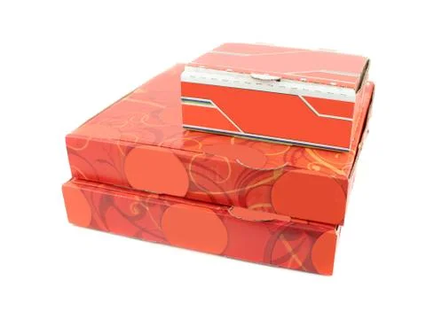 Pizza delivery boxes Stock Photos
