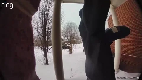 Pizza Delivery Guy Refuses to Deliver Pizza Over a Tip, Maryland, USA - 26 Jan 2 Stock Footage 328128588