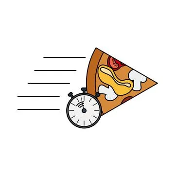 Pizza Delivery Icon Stockillustratie