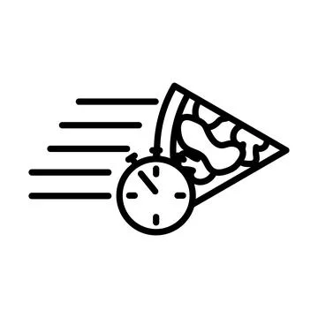 Pizza Delivery Icon Stock Illustration
