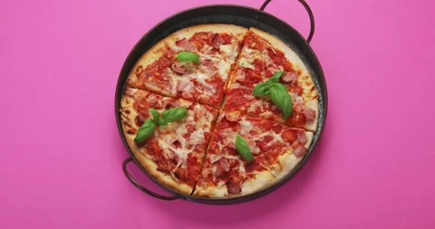 Pizza delivery, stop motion, animation Stock Footage 196851842