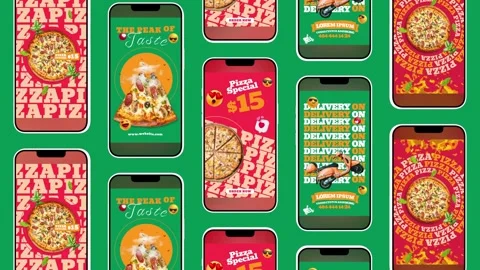Pizza Delivery Stories Stock After Effects