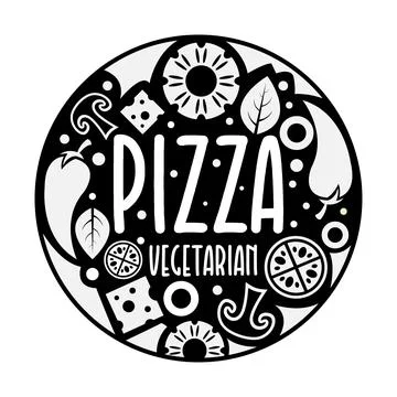Pizza desing template Stock Illustration