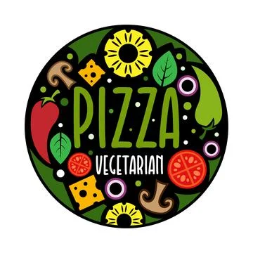 Pizza desing template Stock Illustration
