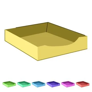 Pizza desk tray vector cartoon graphic Stock Illustration