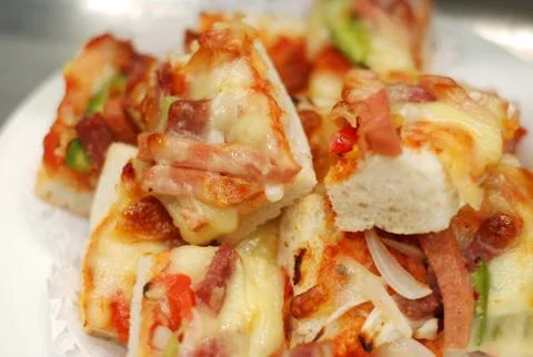 Pizza in dinner Stock Photos
