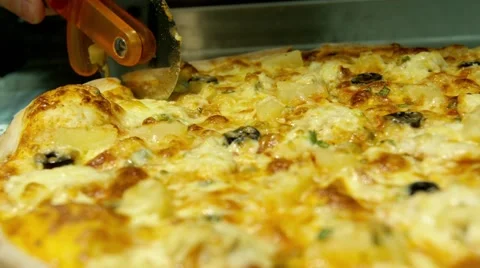 Pizza is divided into Stock Footage 59759528