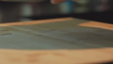 Pizza dough camera B meat salad00776750 Stock Footage 127962613