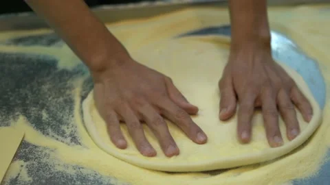 Pizza dough Stock Footage 142370212