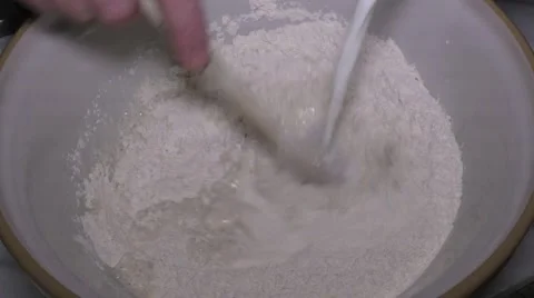 Pizza dough mixture Stock Footage 47967012