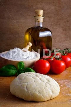 Pizza dough Stock Photos