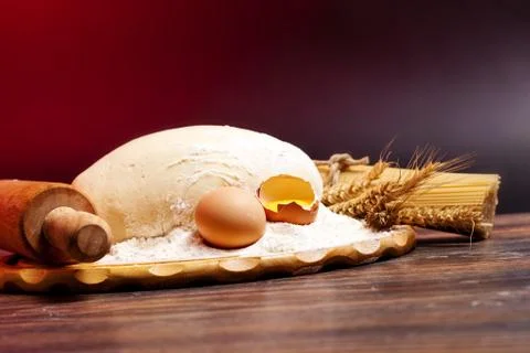 Pizza dough Stock Photos