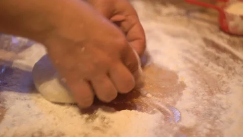 Pizza dough preparation 4K Stock Footage 101136505