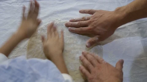 Pizza dough preparation 스톡 동영상 105398607