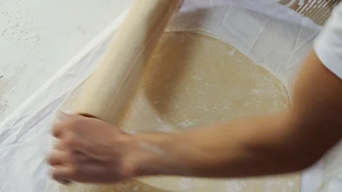 Pizza dough preparation 스톡 동영상 105398661