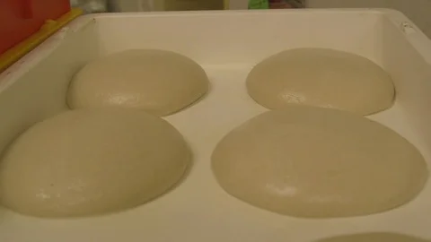 Pizza Dough Tray Stock-Footage 112272970