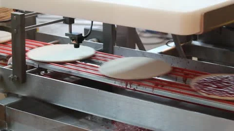 Pizza factory Stock Footage 12189432