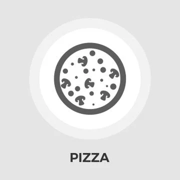Pizza flat icon Stock Illustration