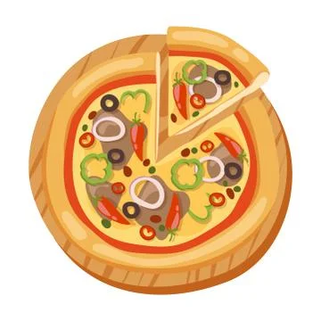 Pizza Slice Illustrations ~ Stock Pizza Slice Vectors