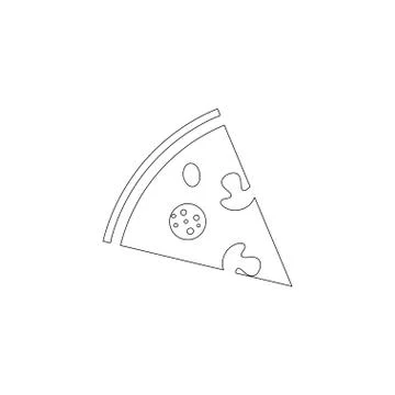 Pizza. flat vector icon Stock Illustration