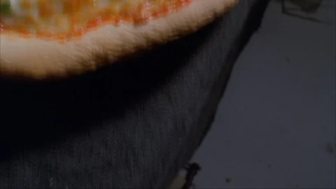 Pizza Fly over bubbling pizza Stock Footage 110823139