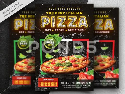 Pizza Flyer Template Modello PSD