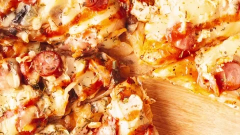 Pizza Stock Footage 184010752