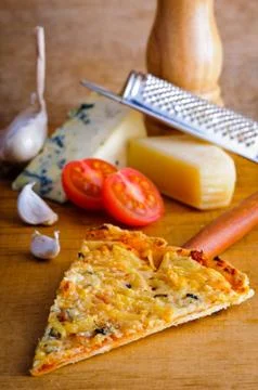 Pizza formaggio Stock Photos
