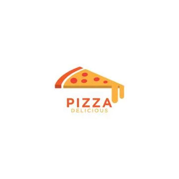 Pizza graphic design template Illustrazione stock