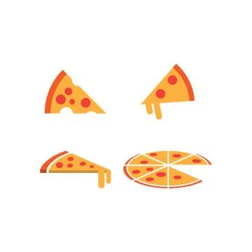 Pizza graphic design template Stock Illustration