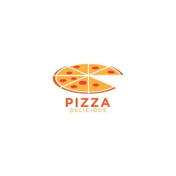 Pizza graphic design template Stock Illustration