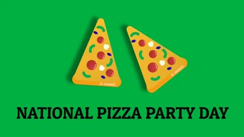 Pizza on green screen Stock Footage 188529959