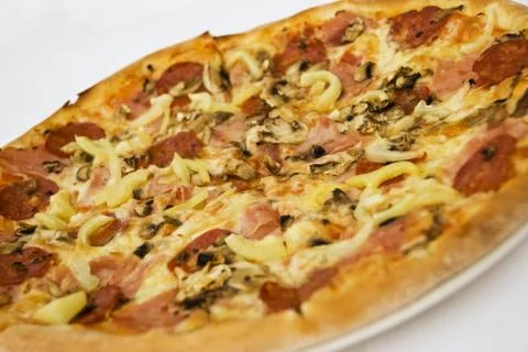 Pizza ham 스톡 사진