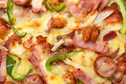 Pizza ham Foto stock