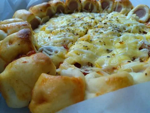 Pizza hangat Stock Photos