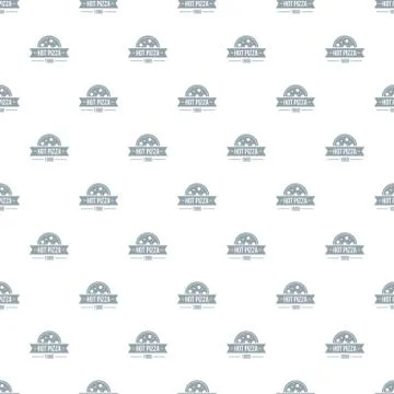 Pizza hot pattern seamless Stock Illustration