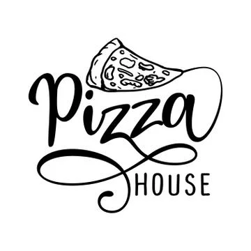 Pizza house logo Stock Illustration