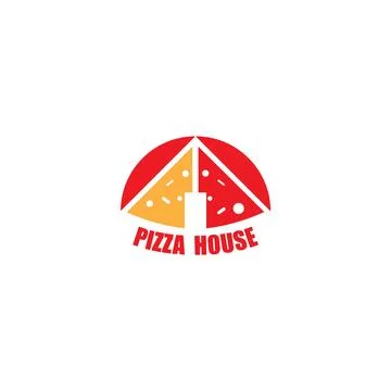 Pizza House Logo Vector Icon Badge Emblem Illustration Stock-Illustration