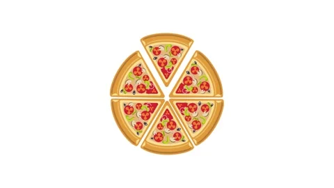 Pizza icon animation for motion graphics. Foods and Drinks Icons Video stock 147990740