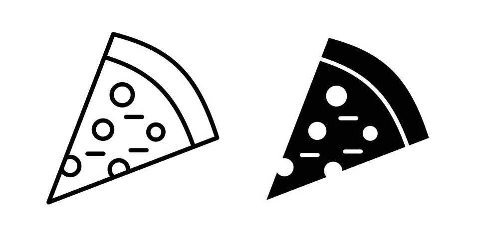 Pizza icon concept. best for web design Stock Illustration