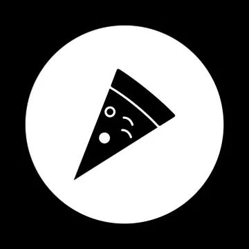 Pizza icon. Design template vector Stock Illustration